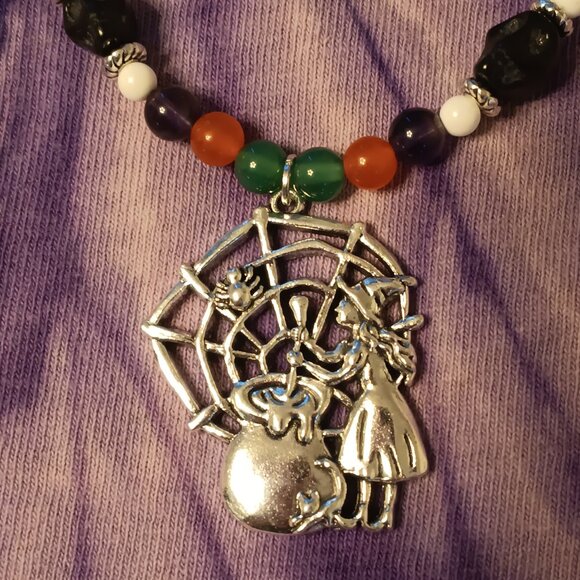 Handmade Halloween Gemstone Jewelry Set - Picture 6 of 11